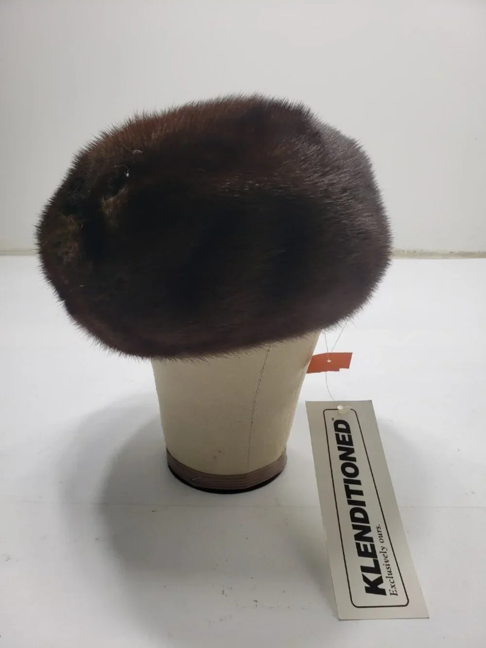 Vintage Klenditioned Genuine Fur Hat Dark Brown Womens New With Tags NWT